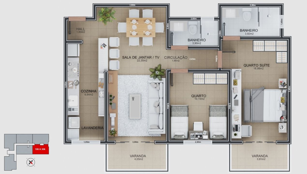 Layout Ap. 106 ao 306