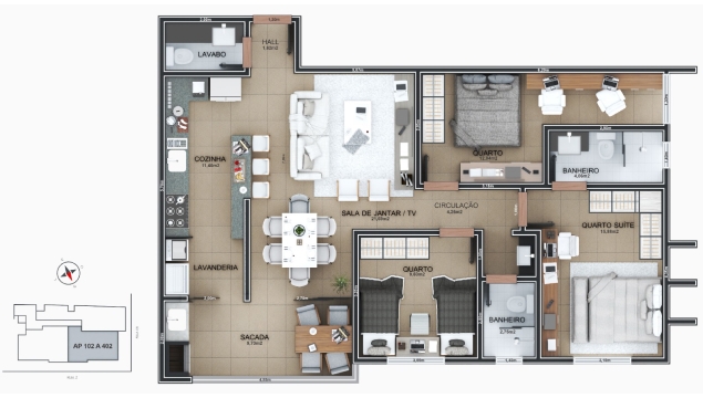 Layout Ap. 102 ao 402